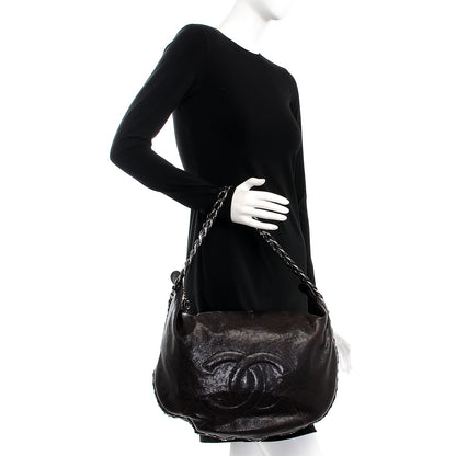 Chanel Glazed Caviar Modern Chain Hobo Brown 2 of 9