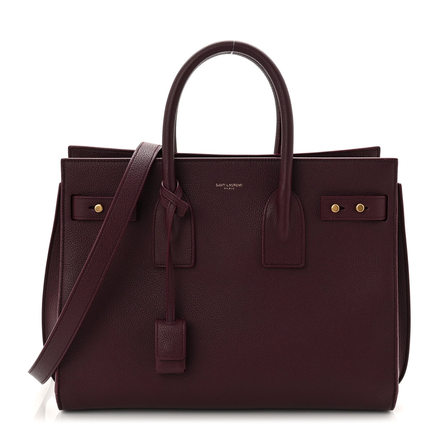 Grained Calfskin Small Supple Sac De Jour Rouge Cabernet