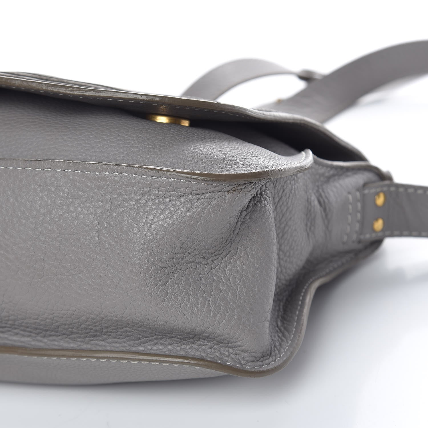 Chloe Calfskin Medium Marcie Top Handle Bag Cashmere Grey 11 of 12