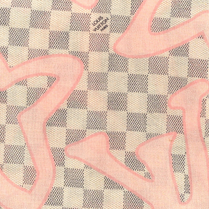 Louis Vuitton Silk Damier Azur Tahitienne Scarf 3 of 3