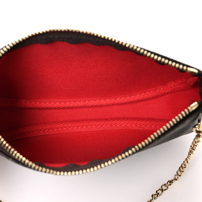 Louis Vuitton Monogram 2022 Christmas Animation Mini Pochette Accessories Red 5 of 7