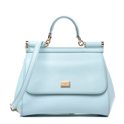 Dolce & Gabbana Dauphine Medium Miss Sicily Satchel Celeste 1 of 8