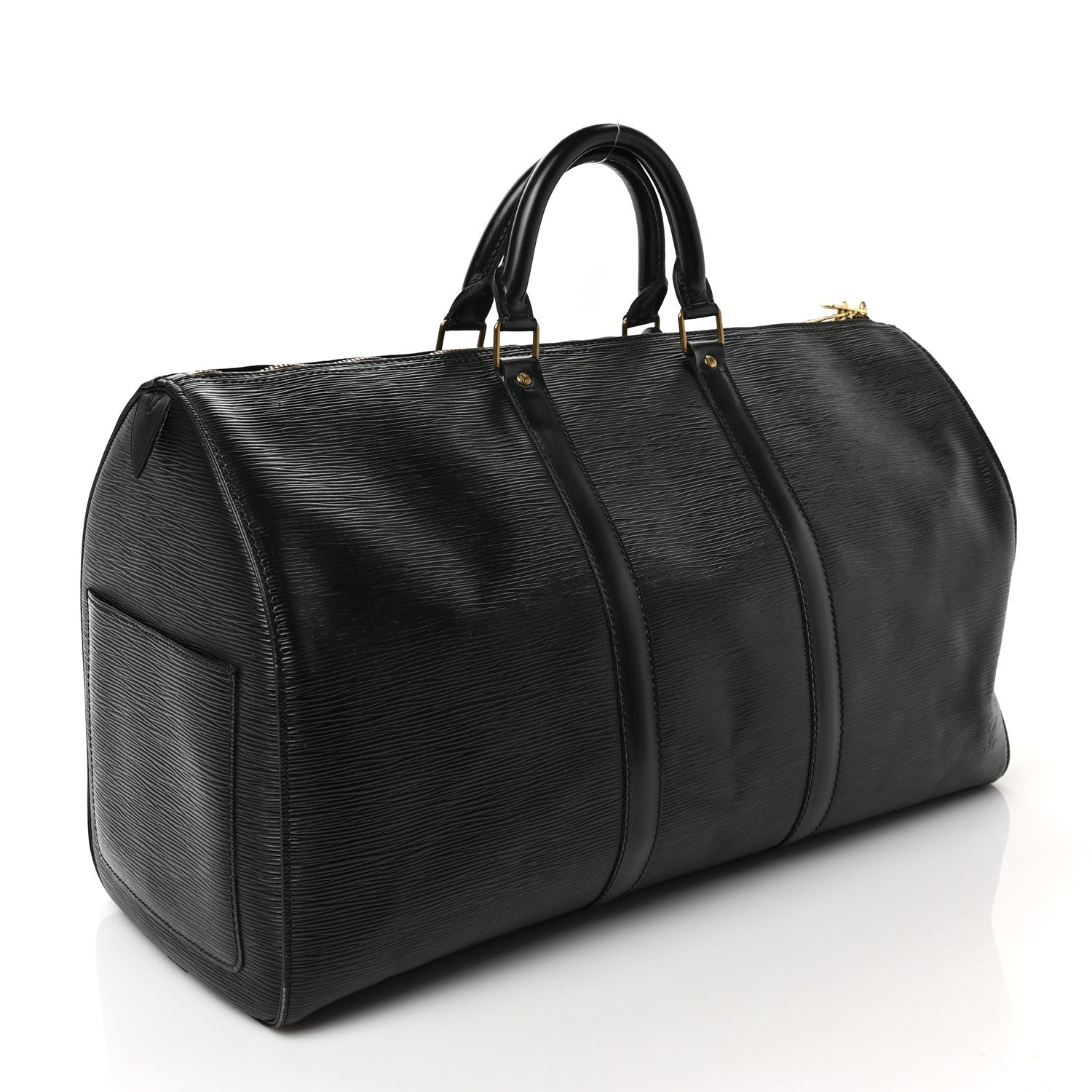 Louis Vuitton Epi Keepall 50 Black 2 of 7