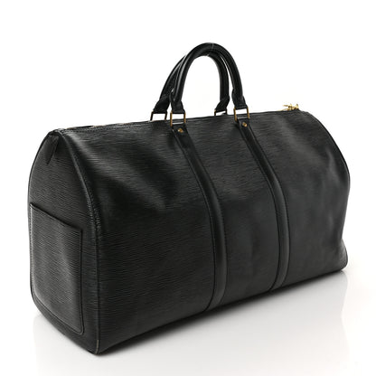 Louis Vuitton Epi Keepall 50 Black 2 of 7