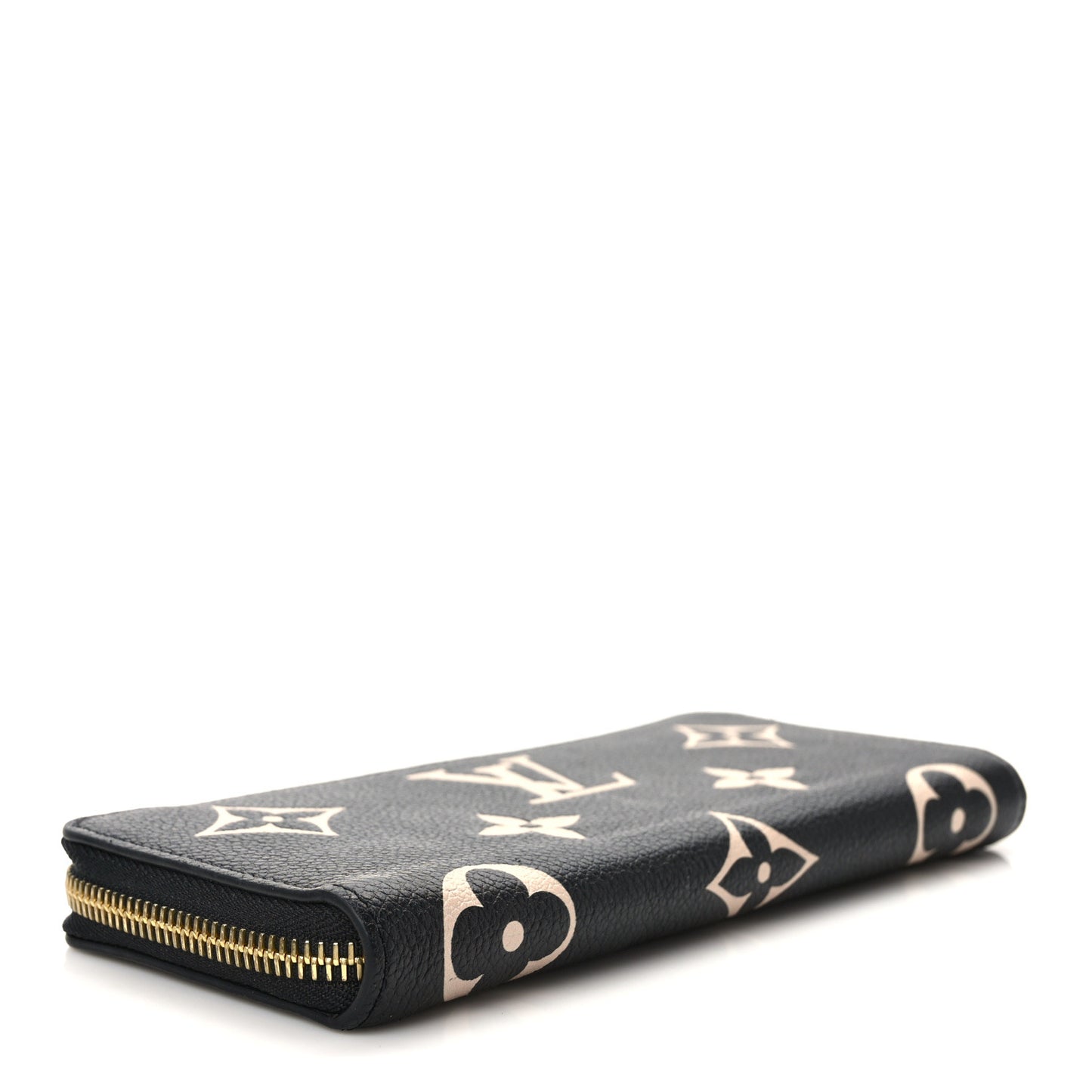 Empreinte Monogram Giant Clemence Wallet Black Beige