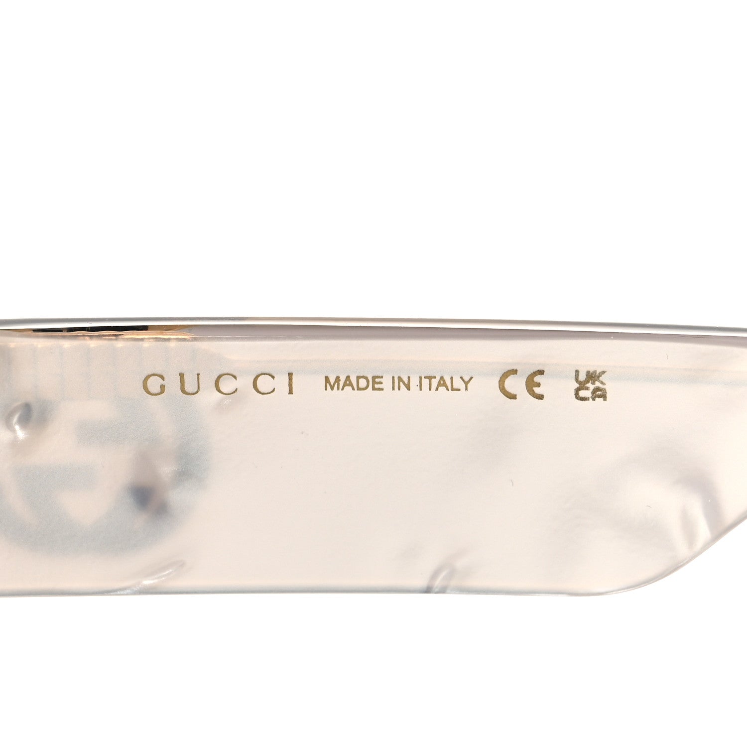 Gucci Acetate Rectangular GG0516S Sunglasses Grey Gold 5 of 8