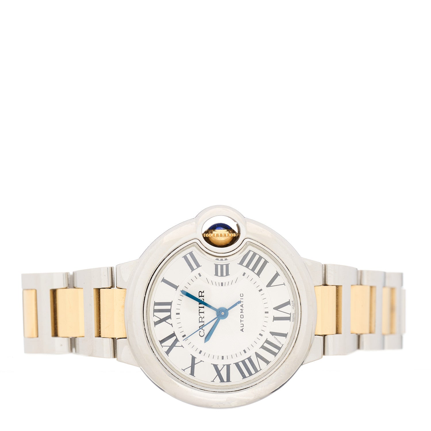 Cartier Stainless Steel 18K Yellow Gold 33mm Ballon Bleu De Cartier Automatic Watch 2 of 4