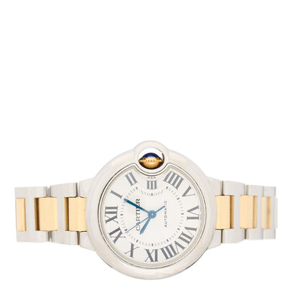 Cartier Stainless Steel 18K Yellow Gold 33mm Ballon Bleu De Cartier Automatic Watch 2 of 4