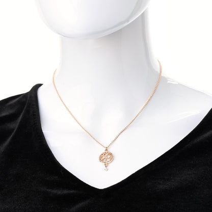 Hermes 18K Rose Gold Diamond Chaine D'Ancre Passerelle Pendant Necklace 2 of 6