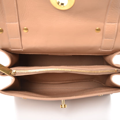 Saint Laurent Calfskin Canvas Small Muse Two Beige 6 of 13