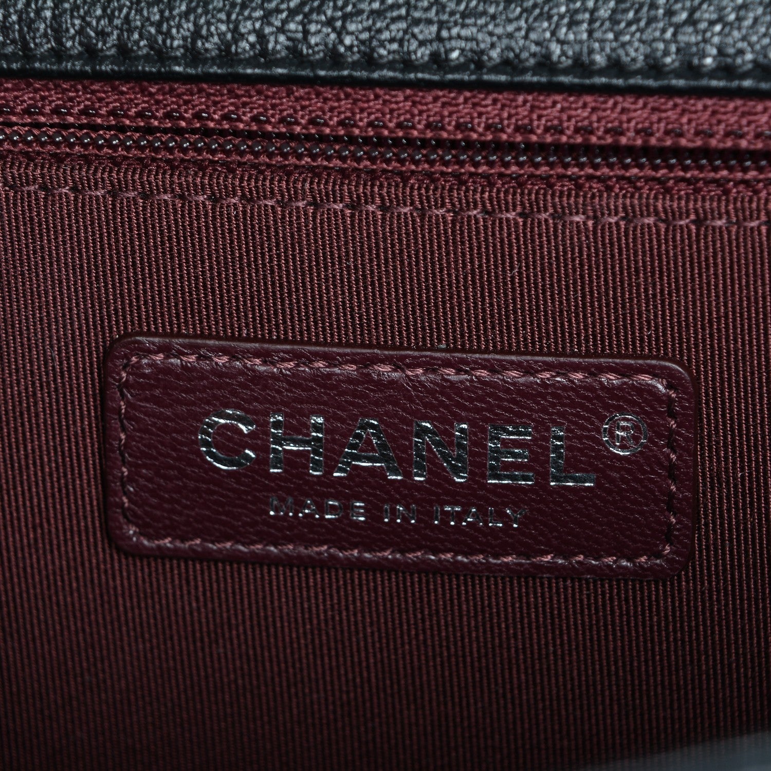 Chanel Shiny Goatskin Chevron Quilted Gabrielle Flap Black 6 of 7