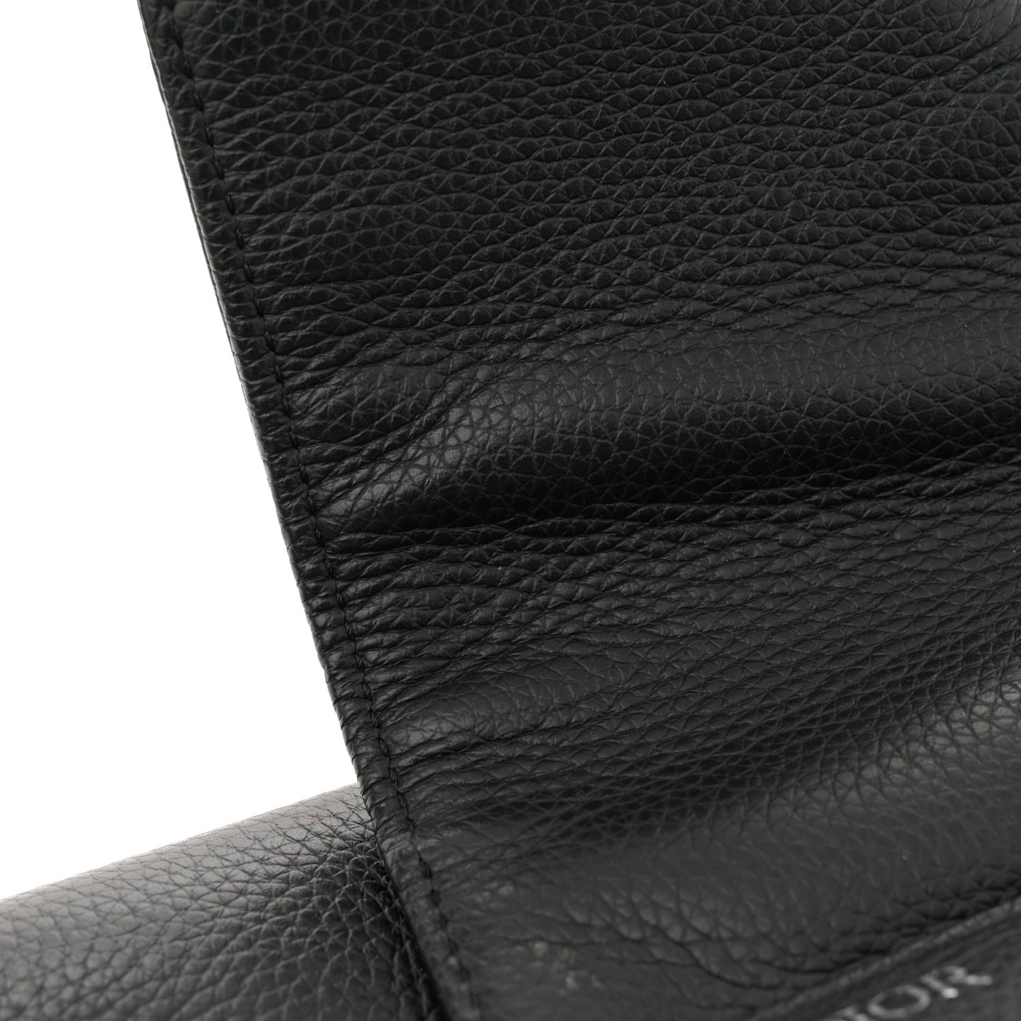 Grained Calfskin Mens Saddle Bag Black