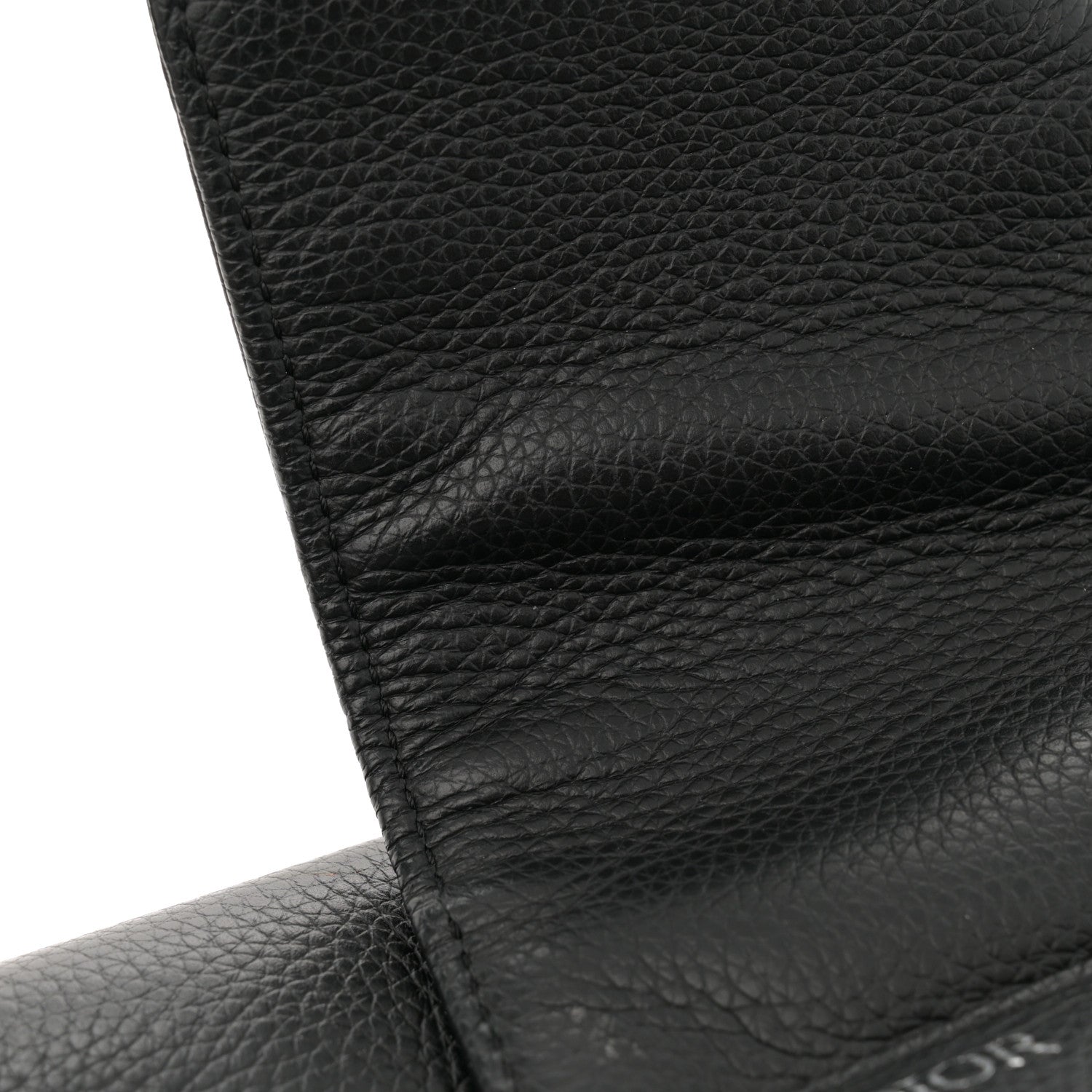 Christian Dior Grained Calfskin Mens Saddle Bag Black 11 of 14