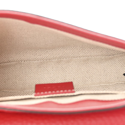 Gucci Pebbled Calfskin Small Soho Flap Crossbody Red 5 of 10