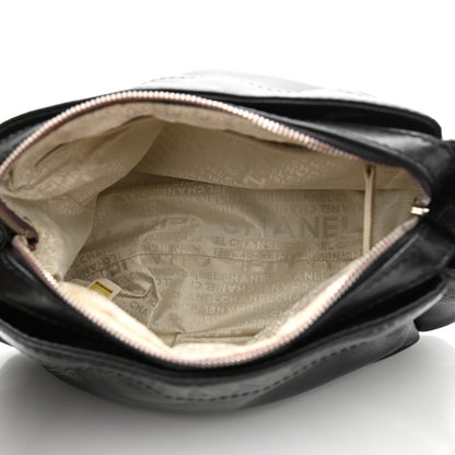 Chanel Lambskin Lax Accordion Hobo Black Pink 5 of 15