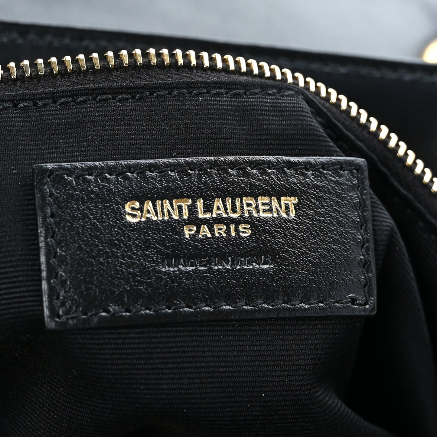 Calfskin Y Quilted Monogram Medium Loulou Chain Satchel Black