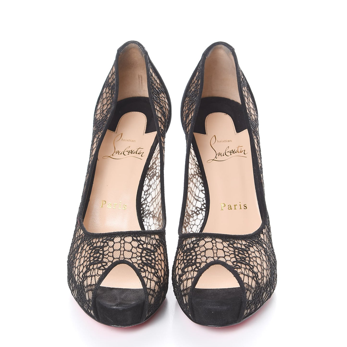 Rete Lace Veau Velours Very Lace 100 Pump 36.5 Black