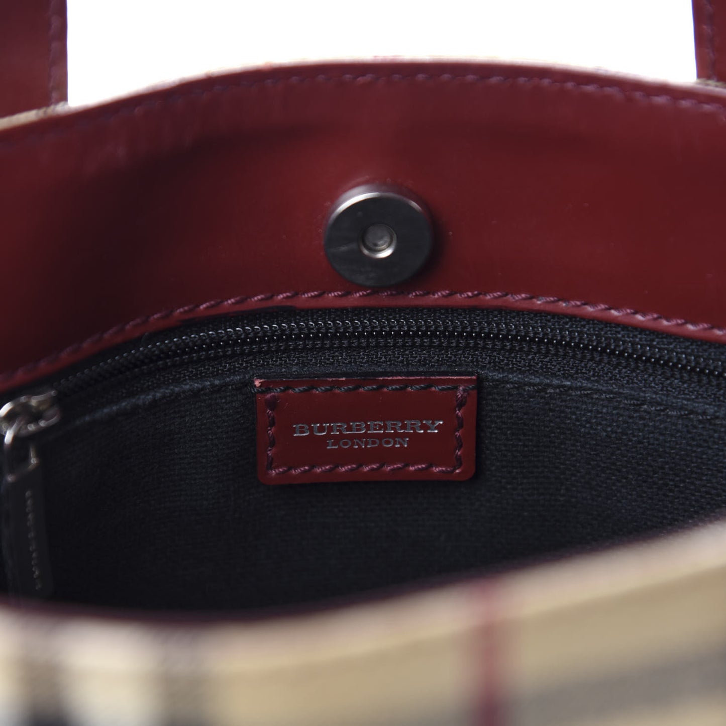 Haymarket Check Small Tote Red