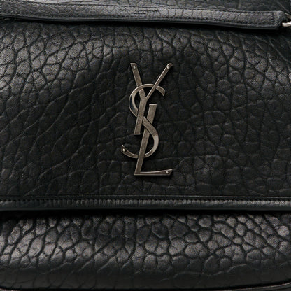 Saint Laurent Grained Lambskin Monogram Medium Niki Chain Satchel Black 8 of 10