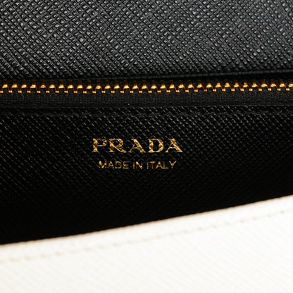 Prada Saffiano Lux Crossbody Bag Bianco 6 of 7