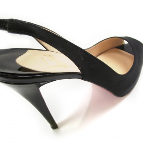 Satin Slingback Pumps 42