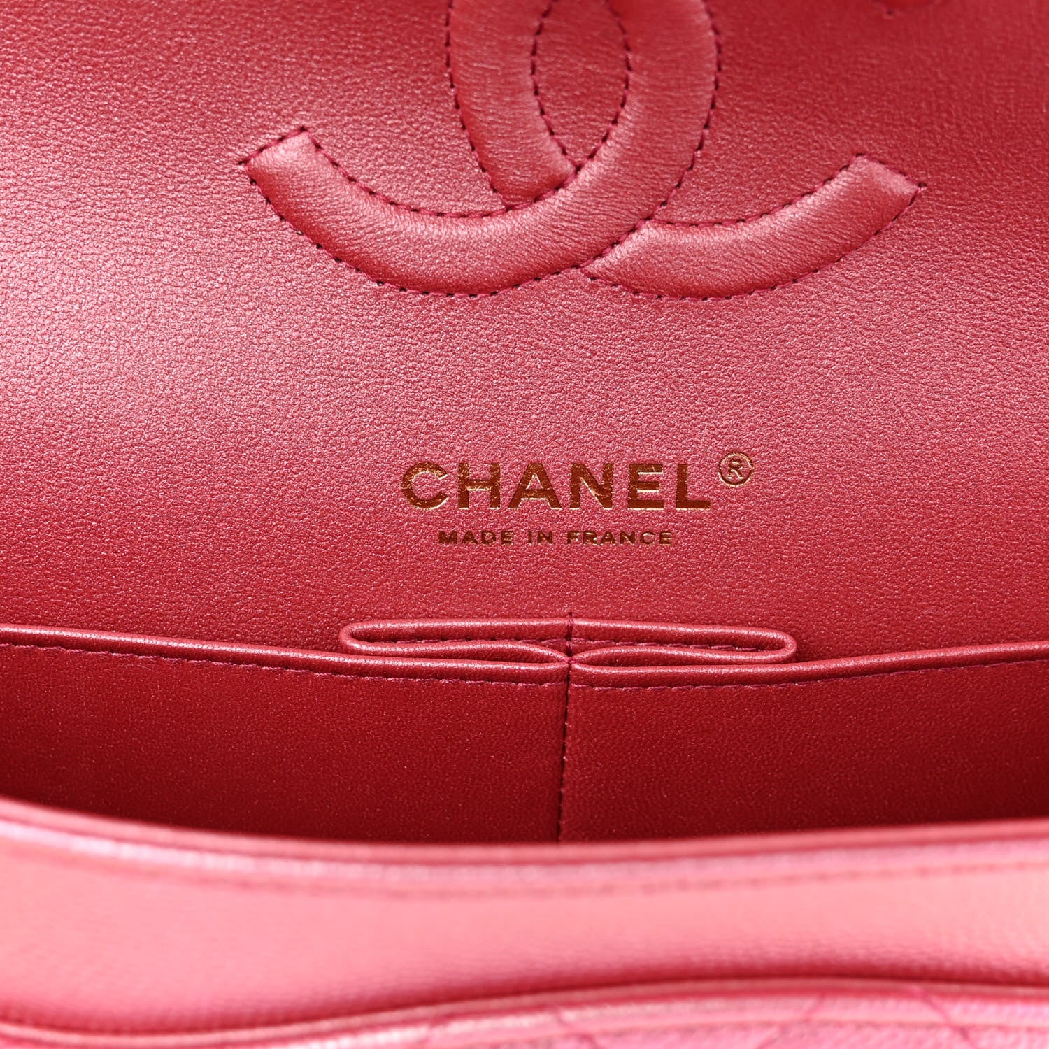 Chanel Iridescent Caviar Quilted Medium Double Flap Pink 6 of 10
