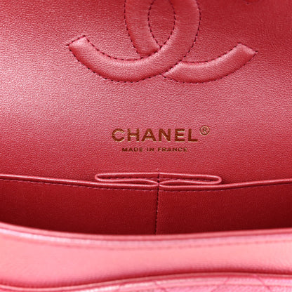 Chanel Iridescent Caviar Quilted Medium Double Flap Pink 6 of 10
