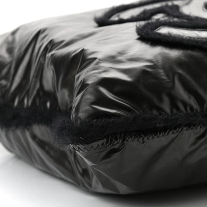 Chanel Vinyl Mohair Trimmed CC Bonbons Tote Black 9 of 10