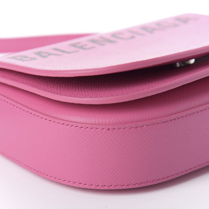 Balenciaga Signature Grained Calfskin Logo Print Ville Day Bag XS Rose Bubblegum Black 6 of 9