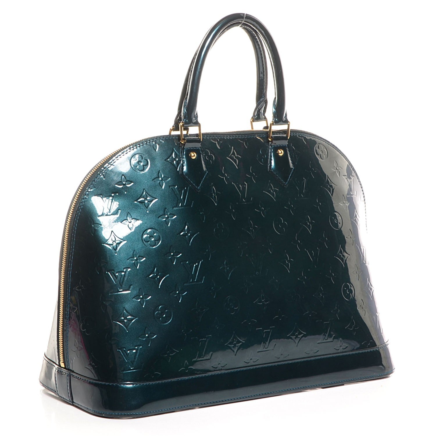 Louis Vuitton Vernis Alma GM Blue Nuit 3 of 7