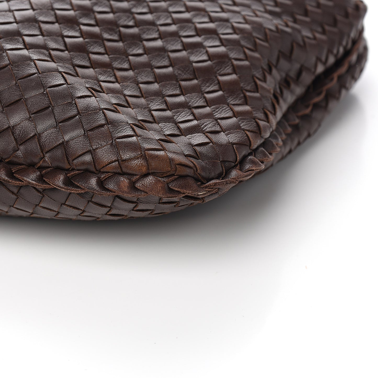 Nappa Intrecciato Medium Veneta Hobo Ebano