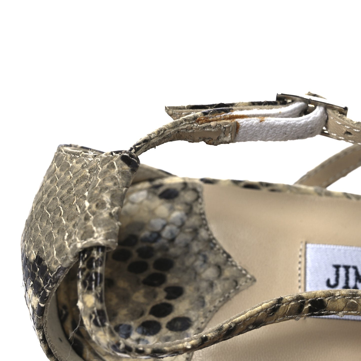 Snakeskin Sai 65 Sandals 37 Natural