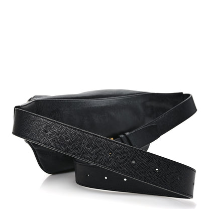 Saint Laurent Grain De Poudre Monogram Belt Bag Black 3 of 8