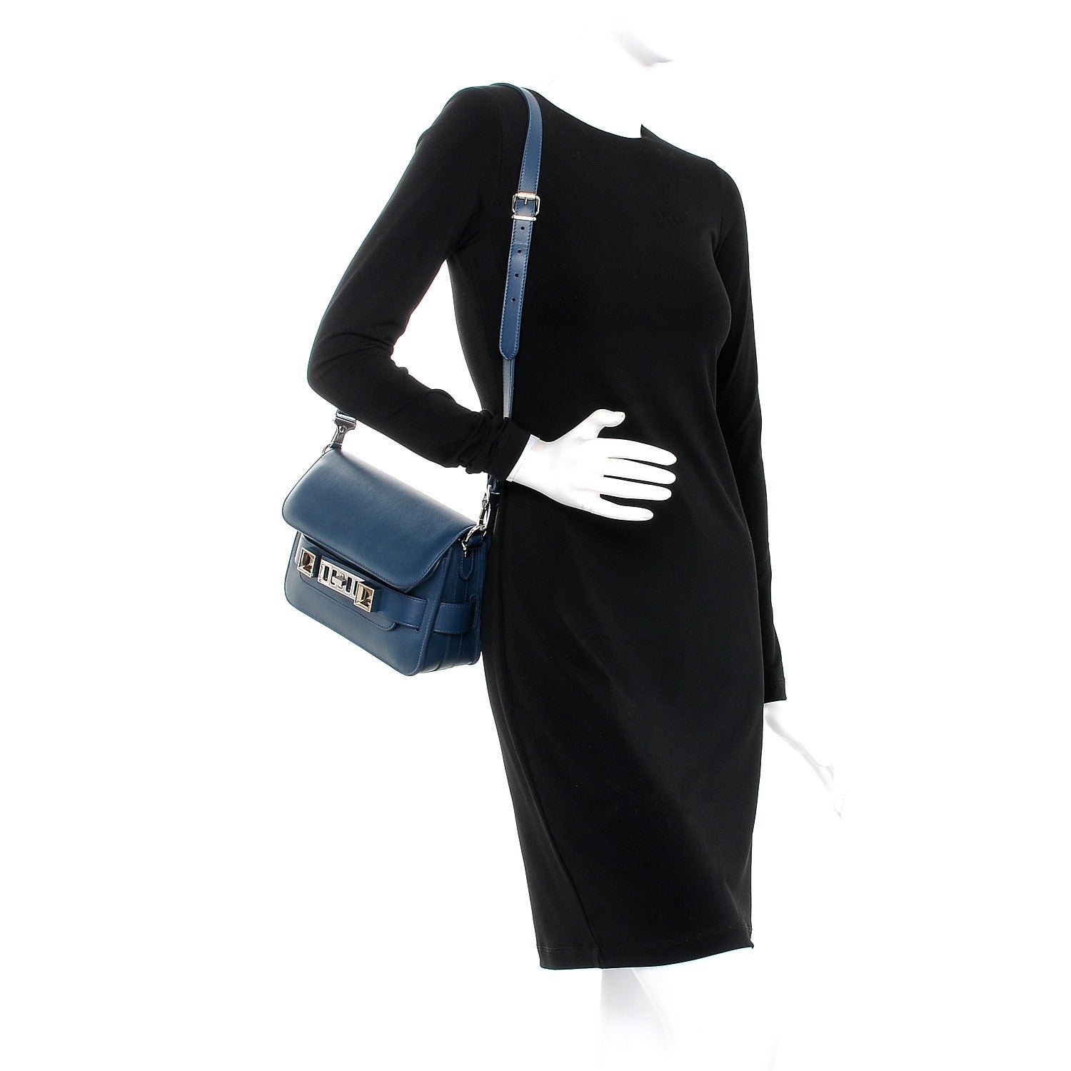 Proenza Schouler Calfskin Mini PS11 Classic Shoulder Bag Night Club 2 of 7