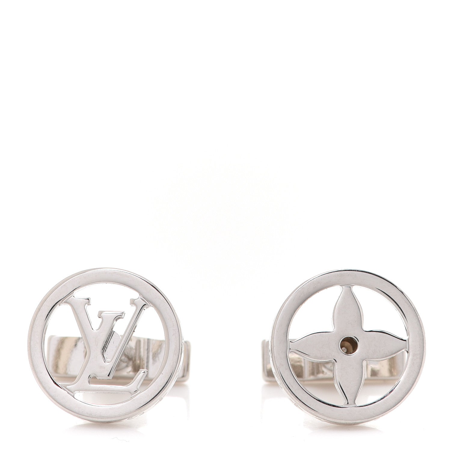 Louis Vuitton LV Catch Cufflinks Silver 1 of 6