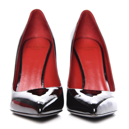 Valentino Garavani Patent VLTN 105mm Pumps 36 Black White 2 of 12
