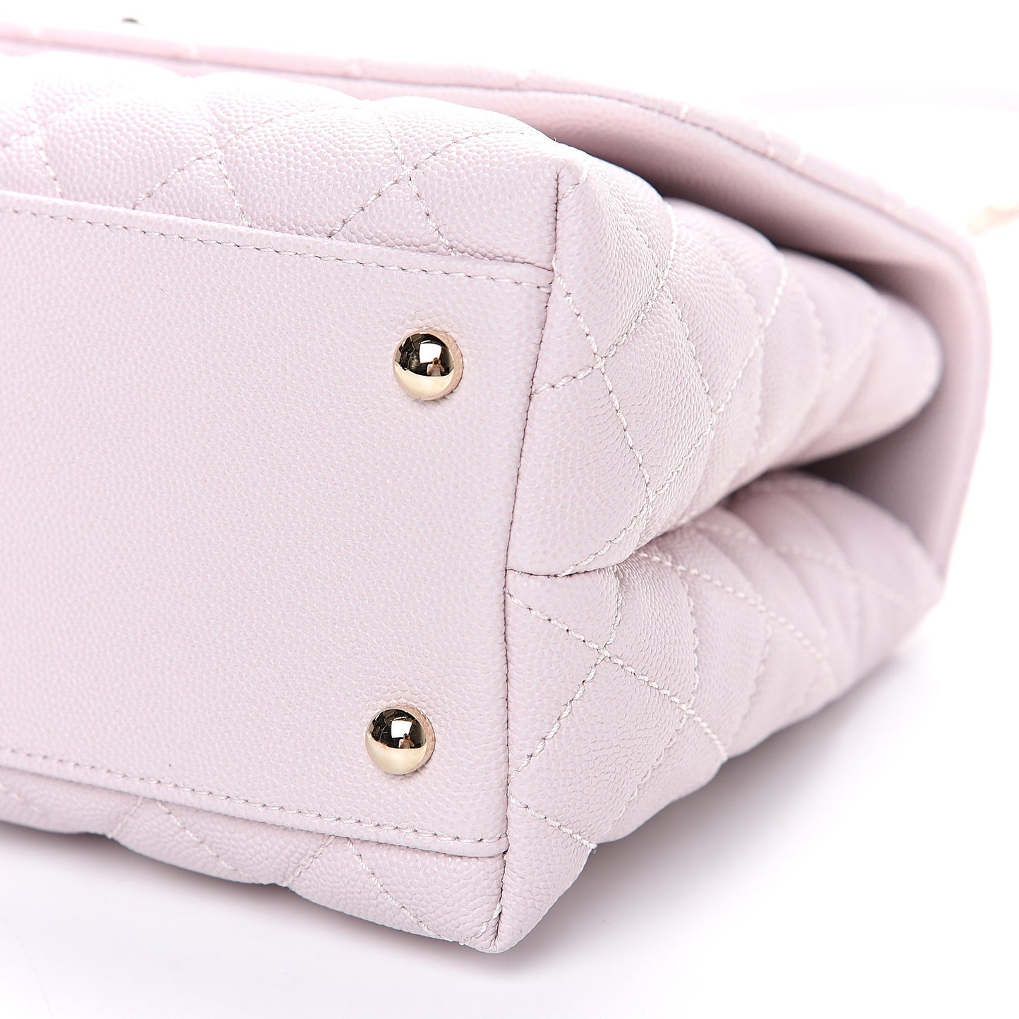 Caviar Quilted Small Coco Handle Flap Lilas Lilac