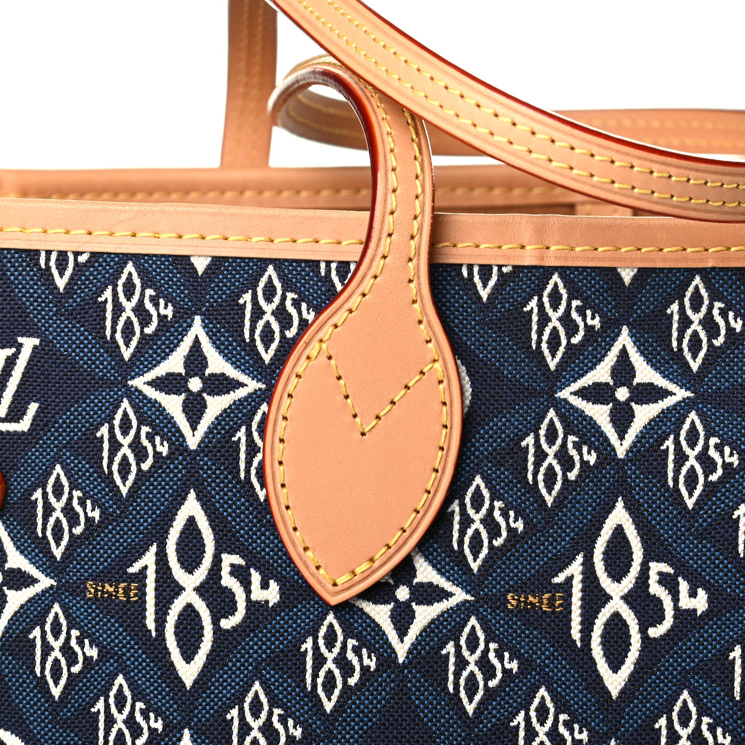 Louis Vuitton Jacquard Since 1854 Neverfull MM Blue 5 of 6