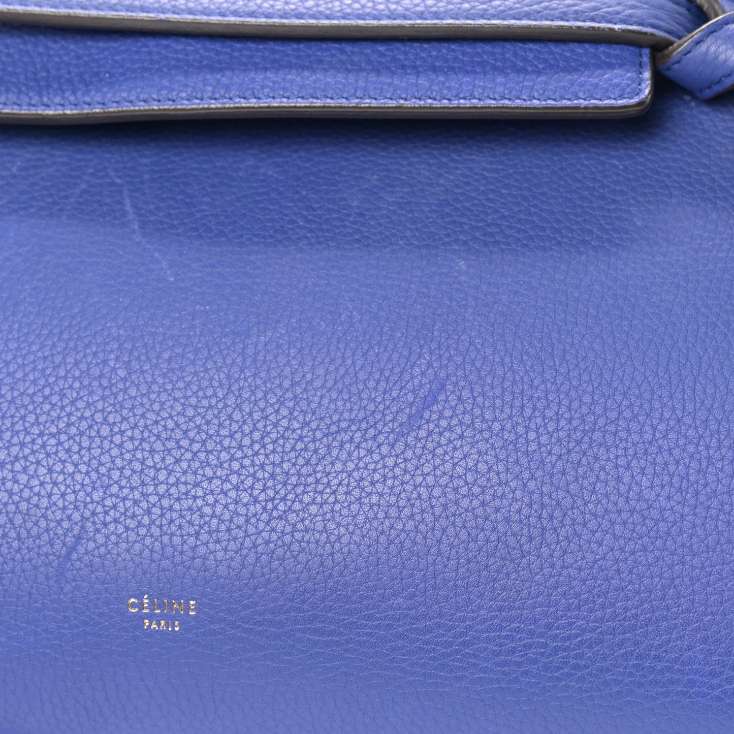 Grained Calfskin Mini Belt Bag Indigo