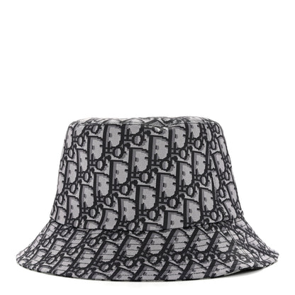 Christian Dior Oblique Reversible Leopard Bucket Hat 56 Grey 8 of 14