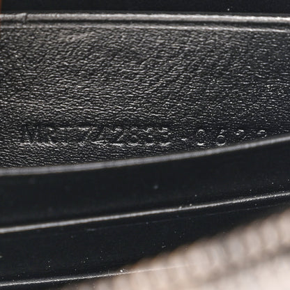 Saint Laurent Metallic Grain De Poudre Kate Monogram Tassel Chain Wallet Silver 7 of 12