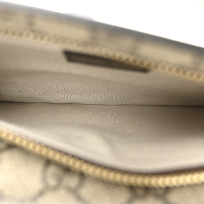 Gucci GG Supreme Monogram Textured Dollar Calfskin Blondie Belt Bag Beige Ebony New Acero 9 of 21