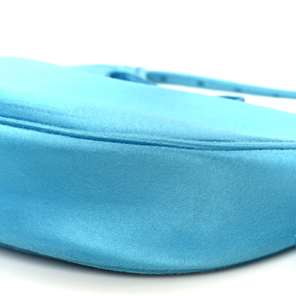 Balenciaga Satin Small Leopolda Shoulder Bag Blue 10 of 11