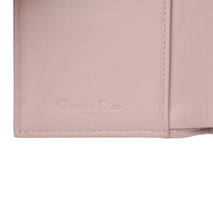 Christian Dior Lambskin Cannage Lucky Badge Eden Wallet Pink 6 of 8