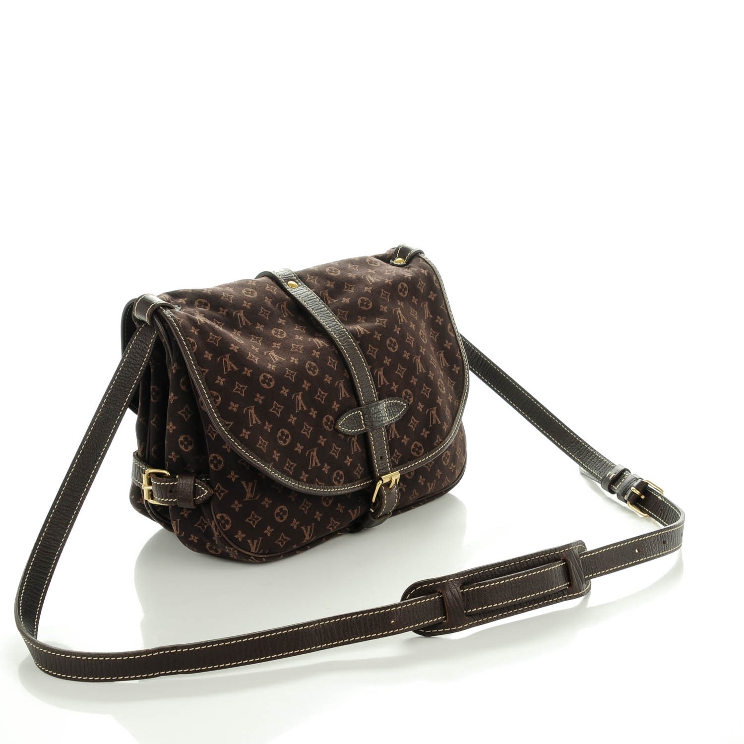 Louis Vuitton Monogram Mini Lin Saumur Ebene 3 of 7