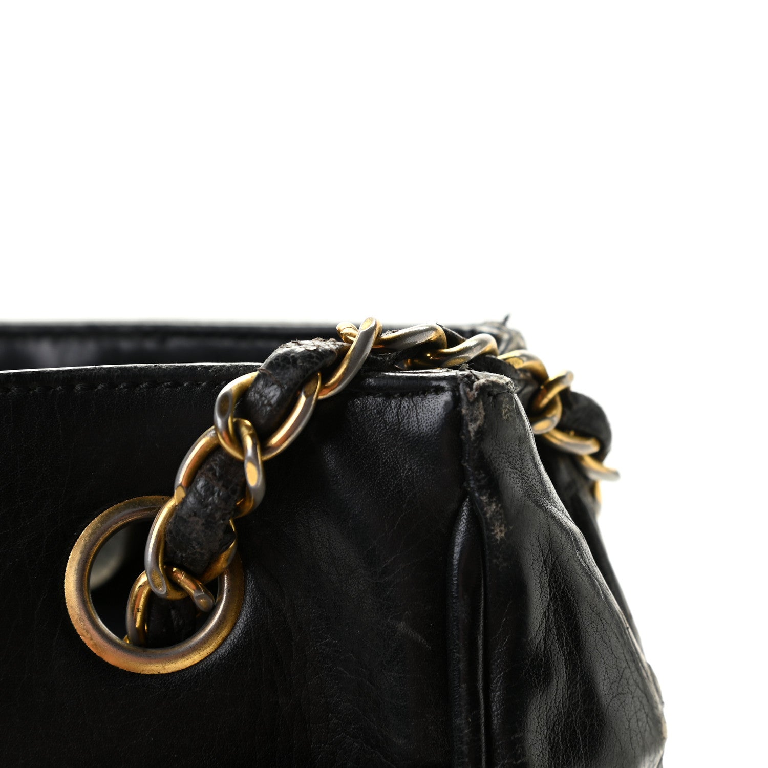Chanel Lambskin Quilted Shoulder Bag Black 7 of 16