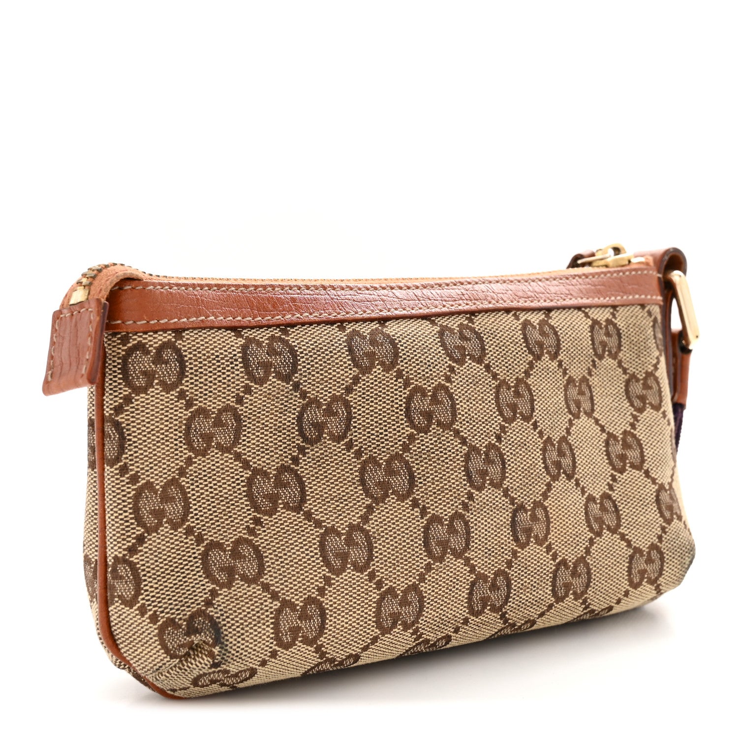 Gucci Monogram Jolicoeur Wristlet Light Brown 3 of 8