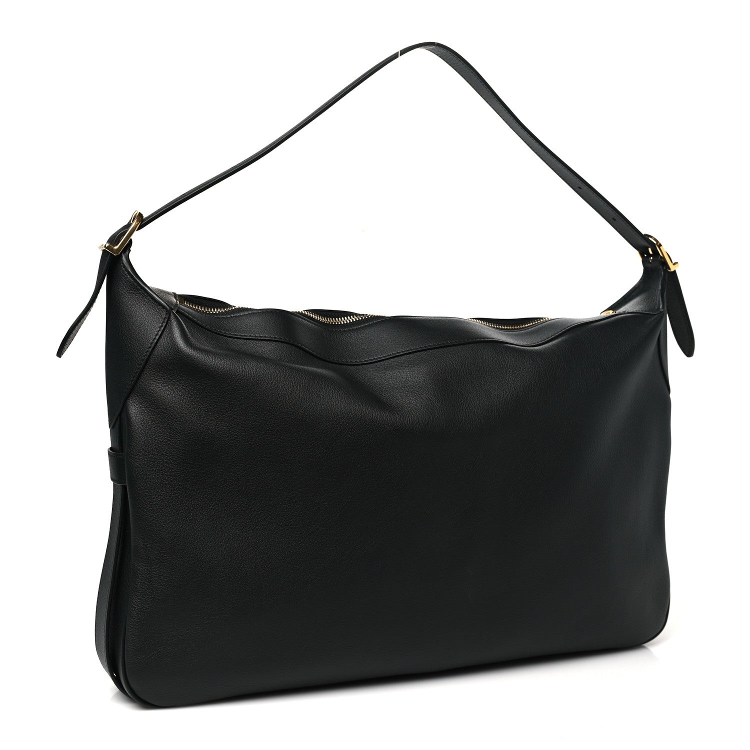 Celine Supple Calfskin Large Romy Shoulder Bag Black 3 of 11