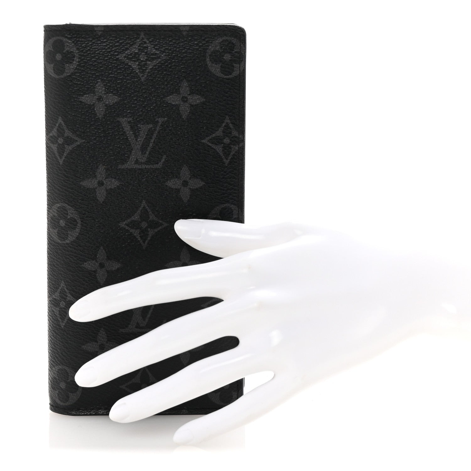 Louis Vuitton Monogram Eclipse Brazza Wallet 2 of 6