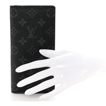 Louis Vuitton Monogram Eclipse Brazza Wallet 2 of 6